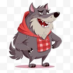 大灰狼图片卡通,森林里的神秘使者