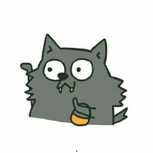 大灰狼图片卡通,森林里的神秘使者