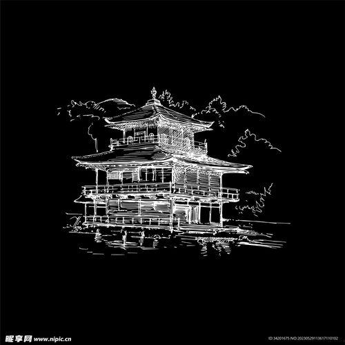 建筑物素描图片大全,捕捉城市轮廓的艺术瞬间