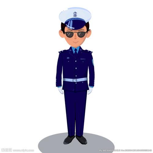 警察图片卡通可爱,卡通警察的可爱日常