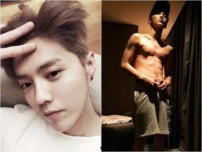 鹿晗裸上身图片大全,魅力四溢写真集锦