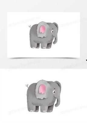 大象图片大全可爱卡通,大象卡通图片大全，可爱至极