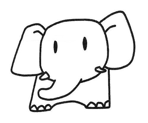 大象图片大全可爱卡通,大象卡通图片大全，可爱至极